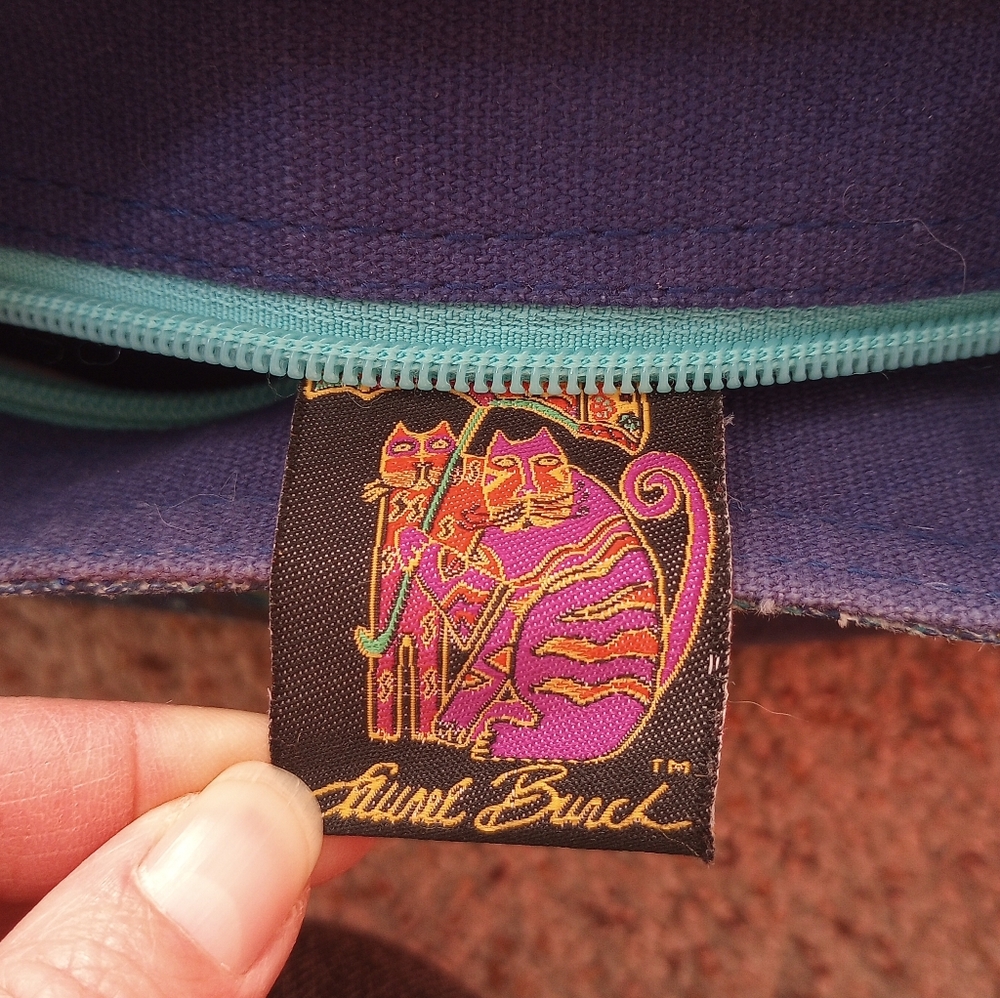 Laurel Burch Blue Cat Purse - Picture 10 of 10